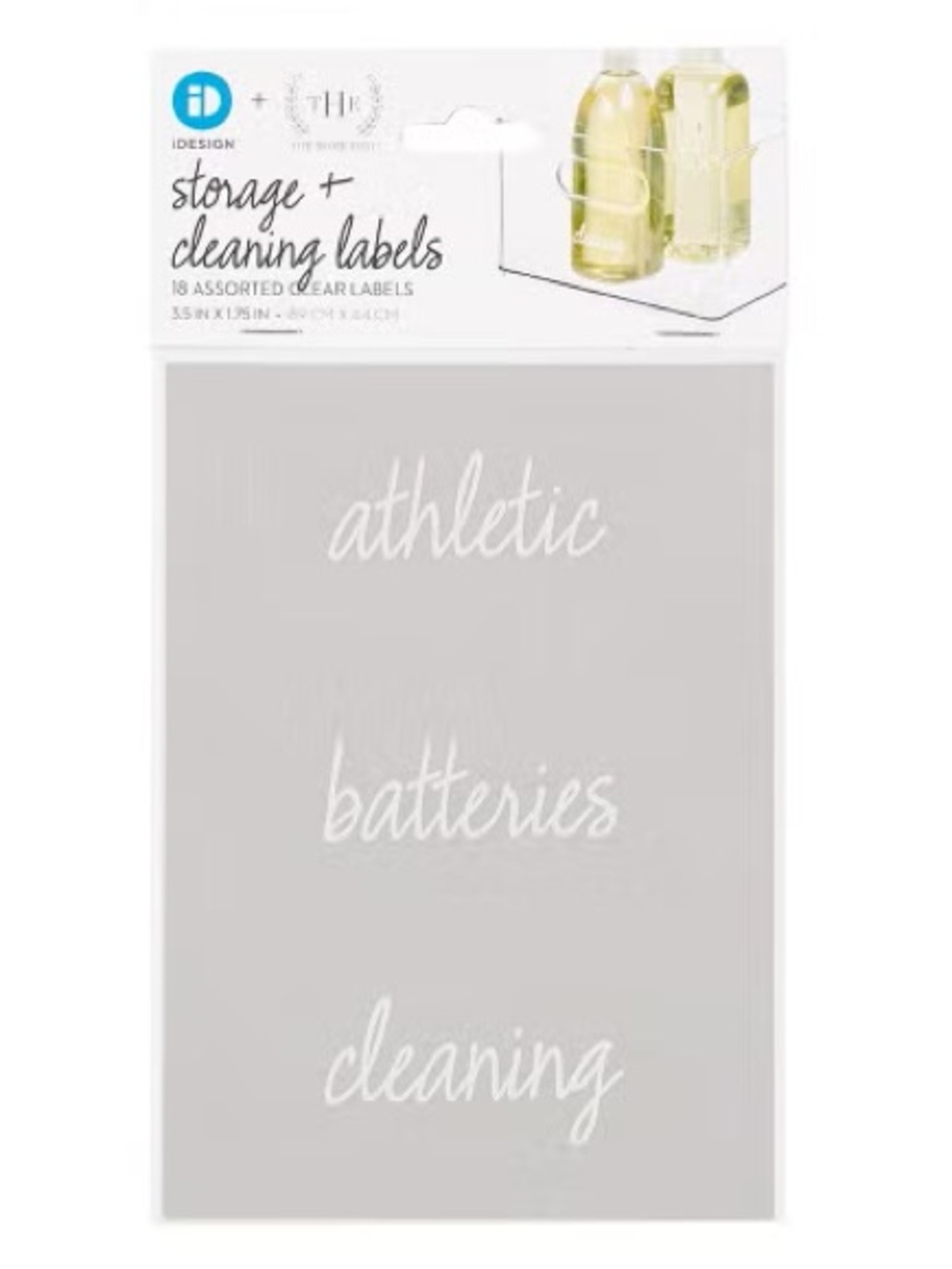 NEW 3 Pks iDesign + The Home Edit 18 Ct Handwriting Storage + Cleaning Labels